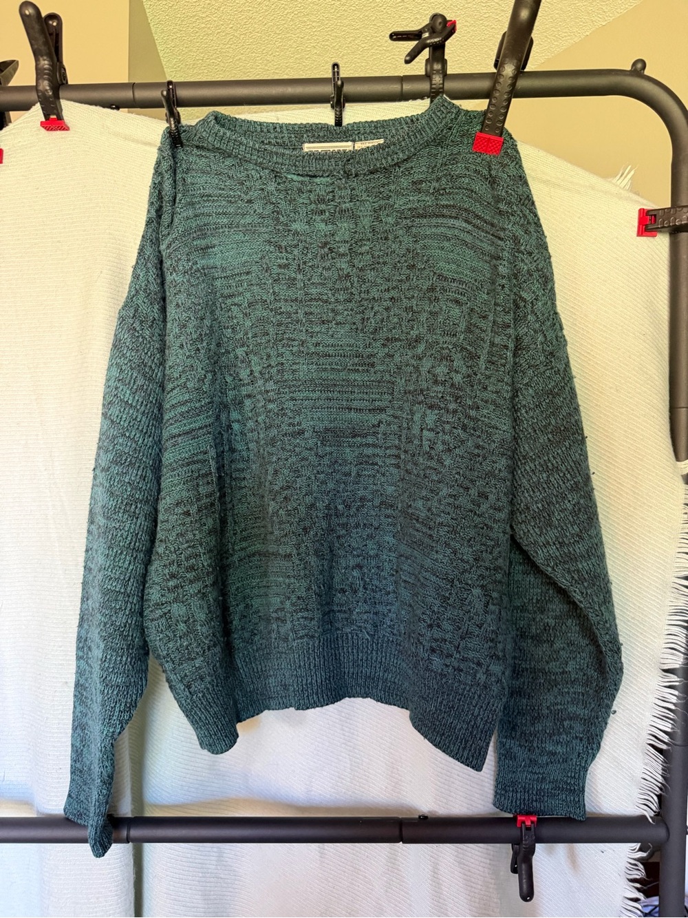 Women's Relaxed Scoop Neck Sweater - Teal Green